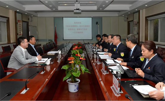 中国机械工业企业管理协会会长、东北工业集团党委书记、董事长于中赤来陕鼓调研交流